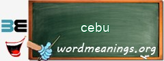 WordMeaning blackboard for cebu